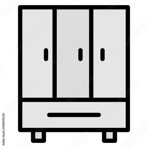 Locker Room icon vector image. Can be used for Rugby.