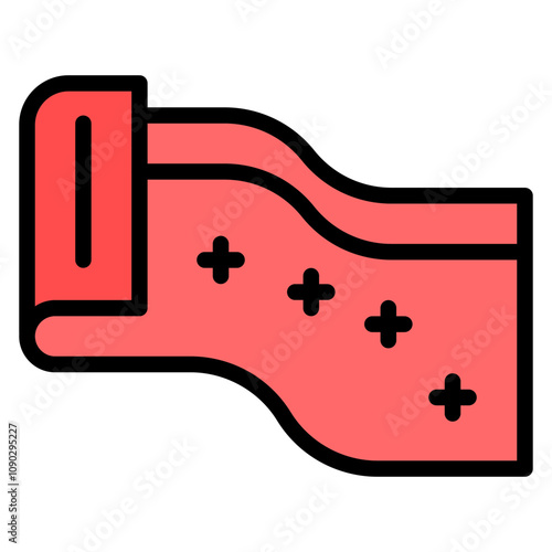Silk icon vector image. Can be used for Fabric Features.