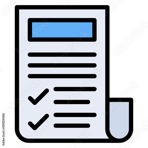 Shopping List icon vector image. Can be used for Supermarket.