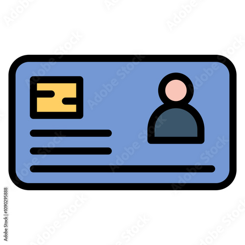 Smart Card icon vector image. Can be used for Supermarket.