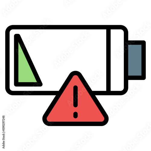 Empty Battery icon vector image. Can be used for Battery and Power.