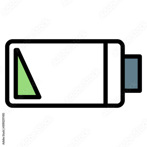 Low Battery icon vector image. Can be used for Battery and Power.
