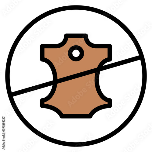 No Leather icon vector image. Can be used for Shoemaker.