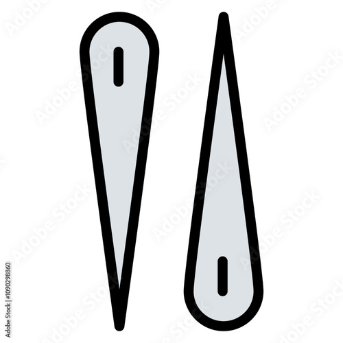 Needle icon vector image. Can be used for Art and Craft Supplies.