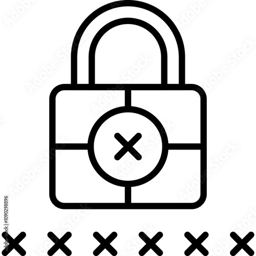 Digital Padlock Icon