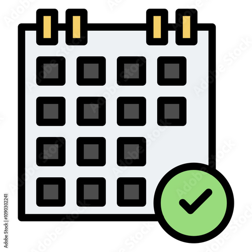 Daily Events icon vector image. Can be used for Bowling.