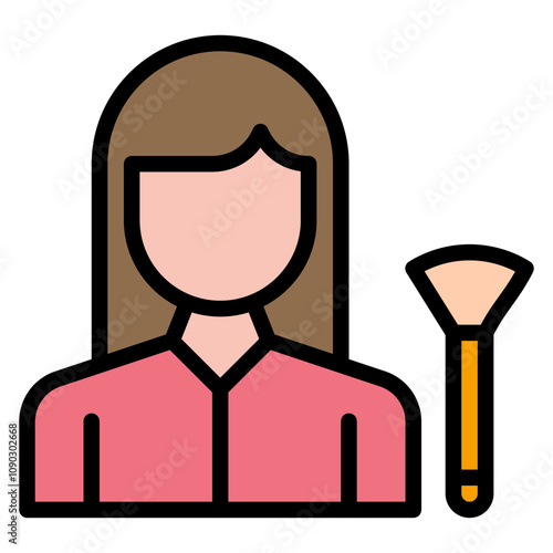 Cosmetologist icon vector image. Can be used for Diversity.