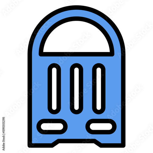 Kick Board icon vector image. Can be used for Beach Resort.