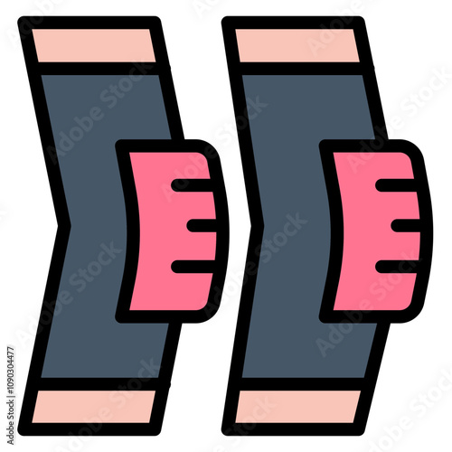 Knee Pad icon vector image. Can be used for Volleyball.