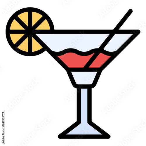 Free Drinks icon vector image. Can be used for Casino.