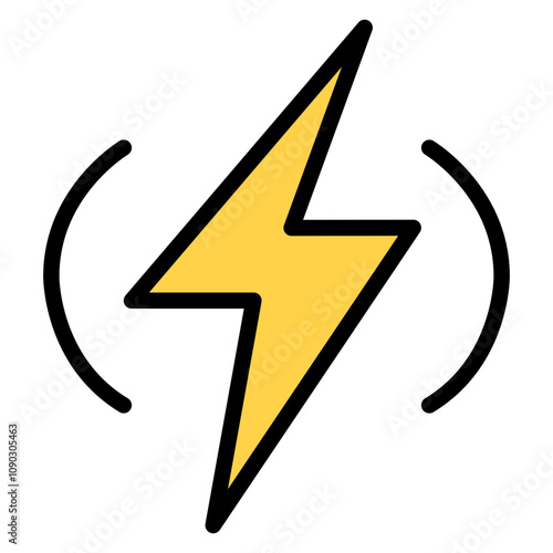 Bolt icon vector image. Can be used for Mettalurgy.