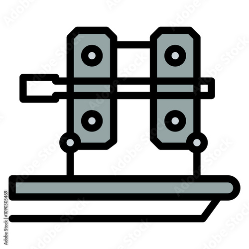 Cold Rolling icon vector image. Can be used for Mettalurgy.