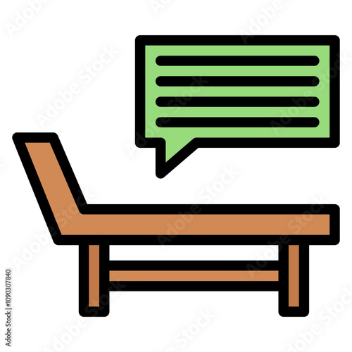 Individual Therapy icon vector image. Can be used for Psychology.