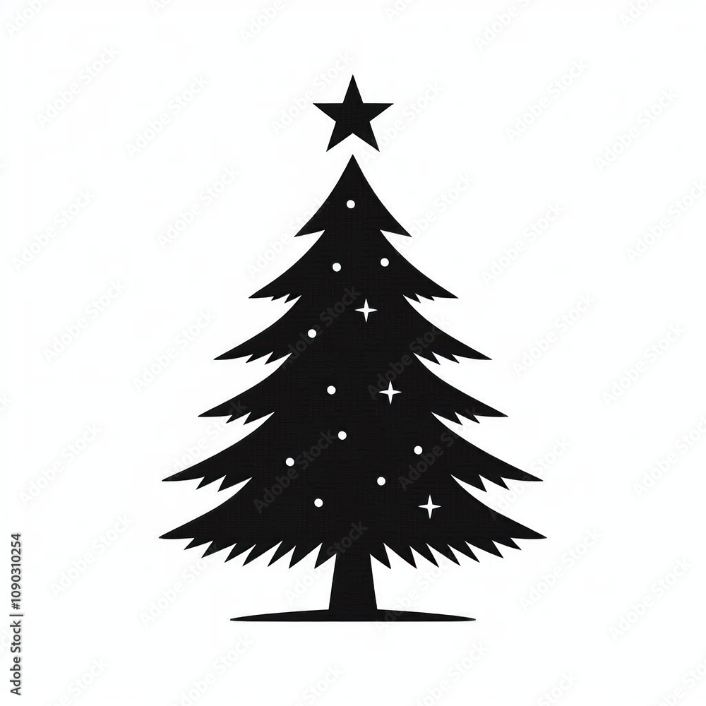 Obraz premium Christmas Tree Design Illustration Natal