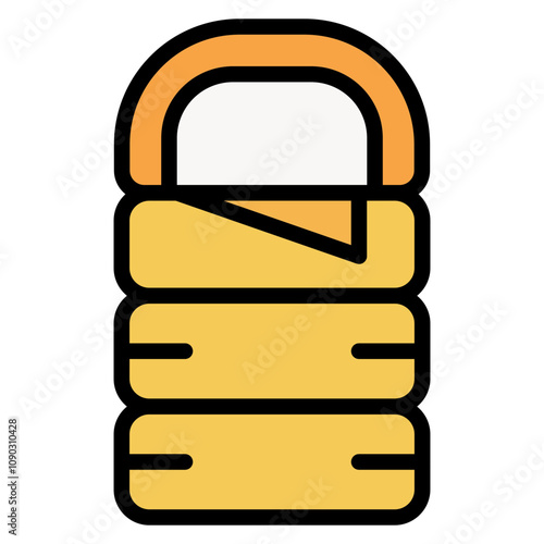 Sleeping Bag icon vector image. Can be used for Trekking.