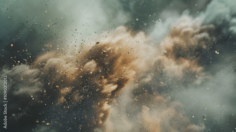 Obraz premium Dust Smoke realistic