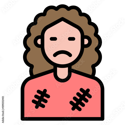 Beggar icon vector image. Can be used for Homeless.