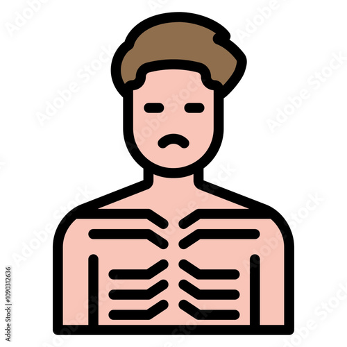 Hunger icon vector image. Can be used for Homeless.