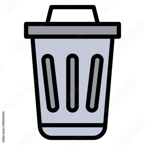 Trash icon vector image. Can be used for Homeless.