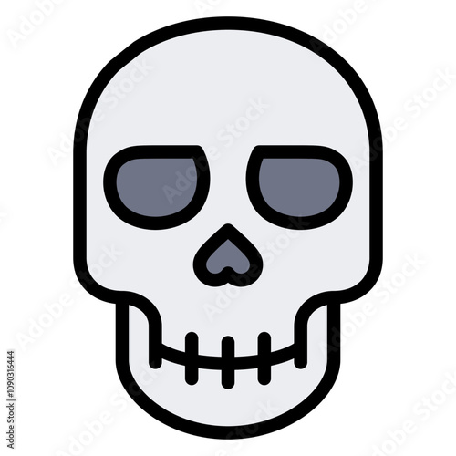 Skull icon vector image. Can be used for Fairytale.