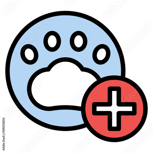 Free Veterinary Care icon vector image. Can be used for Veterinary.