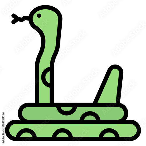 Anacoda icon vector image. Can be used for Rainforest.