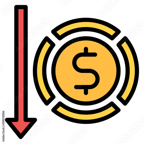 Bankruptcy icon vector image. Can be used for Crisis Mangement.