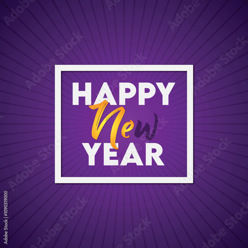 Happy new year banner design