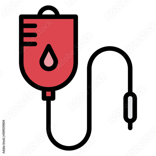 Blood Transfusion icon vector image. Can be used for Nursing.