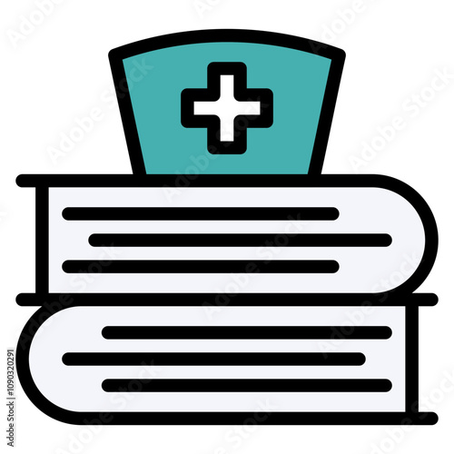 Nursing Education icon vector image. Can be used for Nursing.