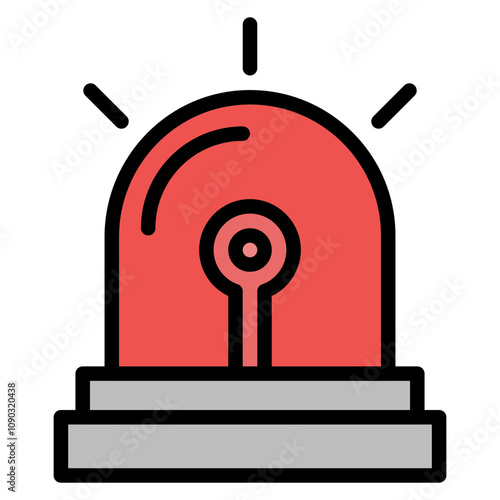 Alarm icon vector image. Can be used for Public Services.