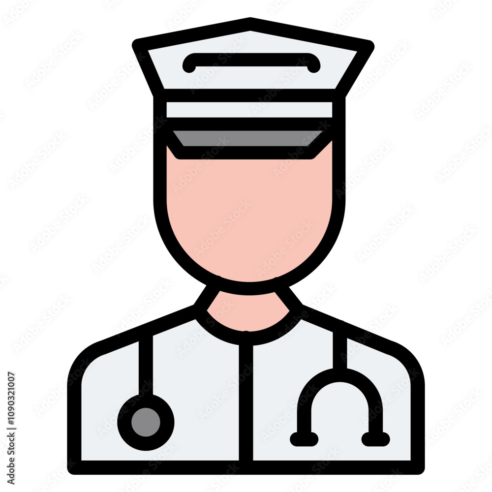 Fotografie Paramedic Male icon vector image