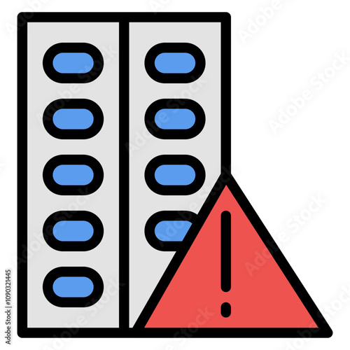 Overdose icon vector image. Can be used for Addiction.