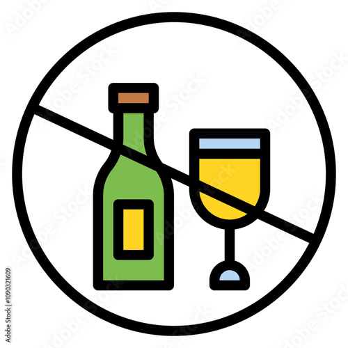 Sober icon vector image. Can be used for Addiction.
