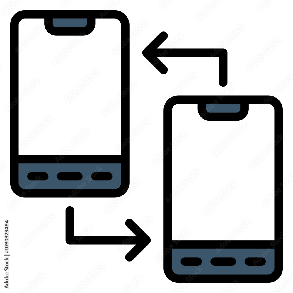 Data Portability icon vector image. Can be used for Compliance And Regulation. Data Portability icon vector image. Can be used for Compliance And Regulation.