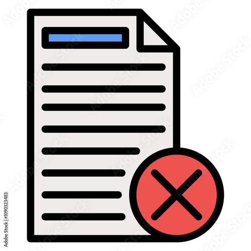 Data Infringement icon vector image. Can be used for Compliance And Regulation.