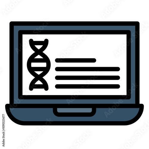 Genetic Data icon vector image. Can be used for Compliance And Regulation.