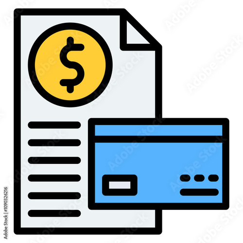 Credit Report icon vector image. Can be used for Credit And Loan.