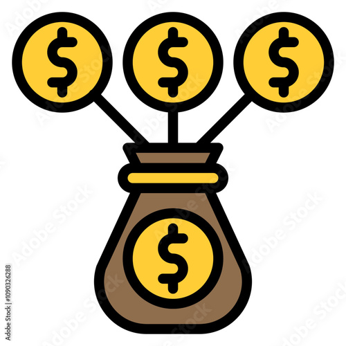 Debt Consolidation icon vector image. Can be used for Credit And Loan.