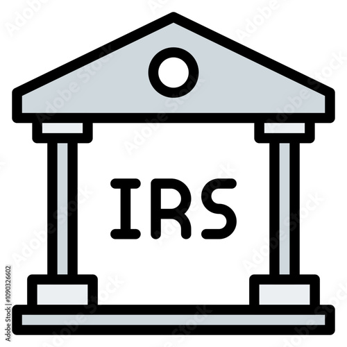 IRS icon vector image. Can be used for Credit And Loan.