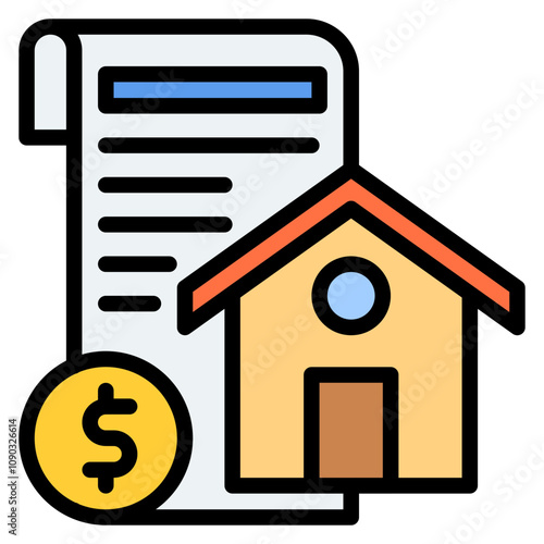 Lien icon vector image. Can be used for Credit And Loan.