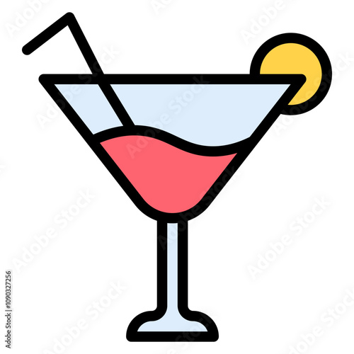 Cosmopolitan icon vector image. Can be used for Bar.