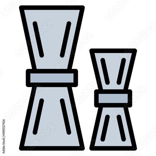 Jigger icon vector image. Can be used for Bar.
