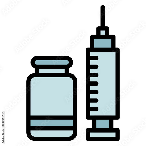 Botox icon vector image. Can be used for Cosmetology.