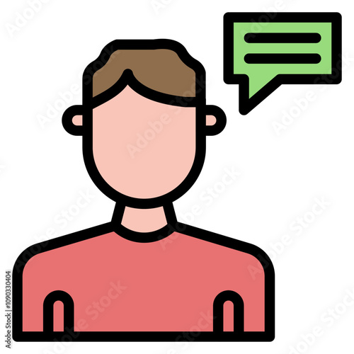 Male Informant icon vector image. Can be used for Crime Investigation.