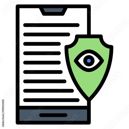 Phone Surveillance icon vector image. Can be used for Crime Investigation.