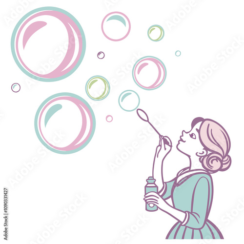  Soft Pastel Liquid Bubbles in Dreamy Tones, Transparent Background