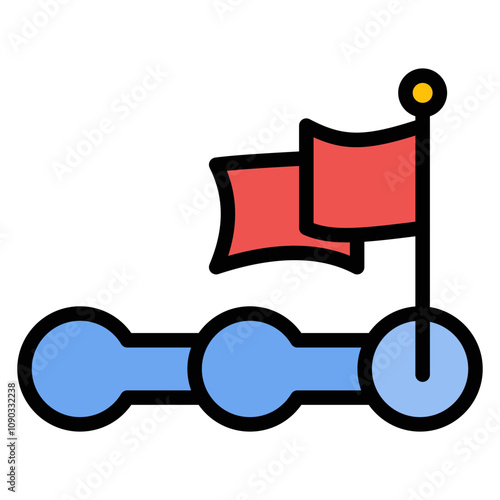 First Step icon vector image. Can be used for Achievements.