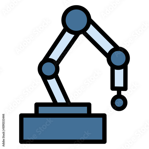 Cobot icon vector image. Can be used for Robotics.