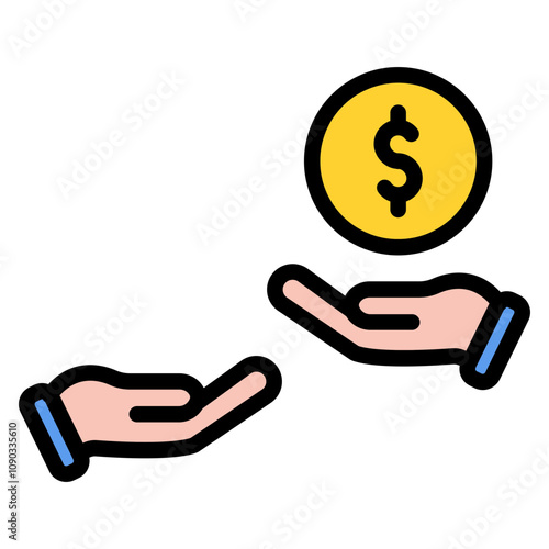 Sponsor icon vector image. Can be used for Award Events.